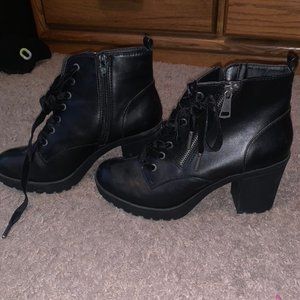 Heeled Combat Boots